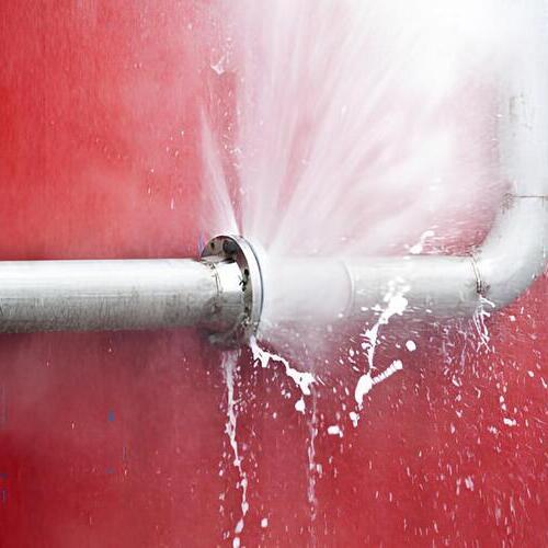 water pouring from a pipe