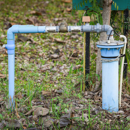 well pump in the ground